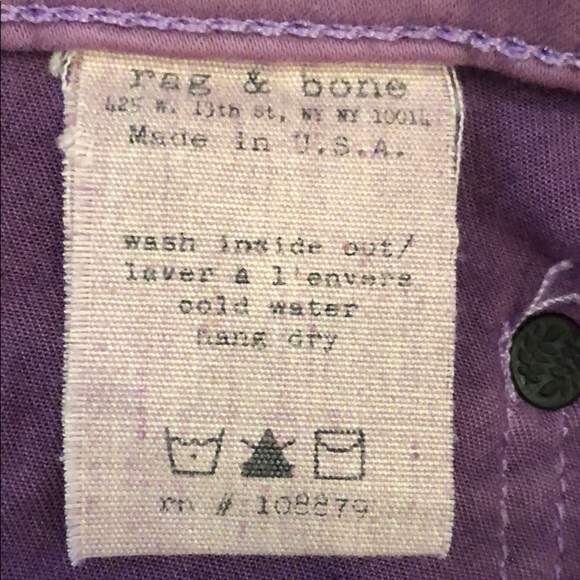 Rag & Bone Violet Cotton Modal Legging Pants NWOT - Picture 8 of 8
